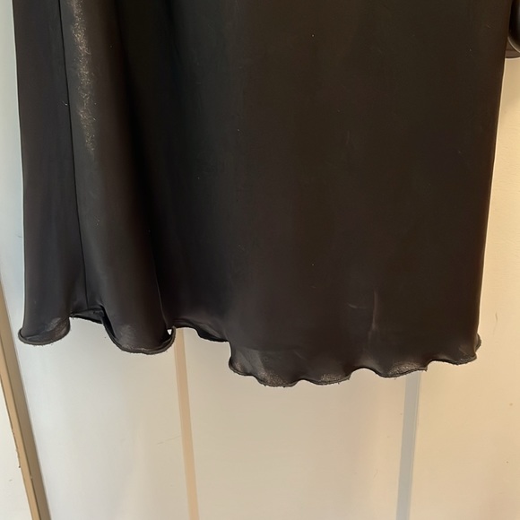 bebe Black Satin Cowl Neck Slip Dress Size Medium - Picture 3 of 7